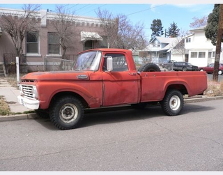 Illustration for article titled 1963 Ford Pickup Down On The Denver Street